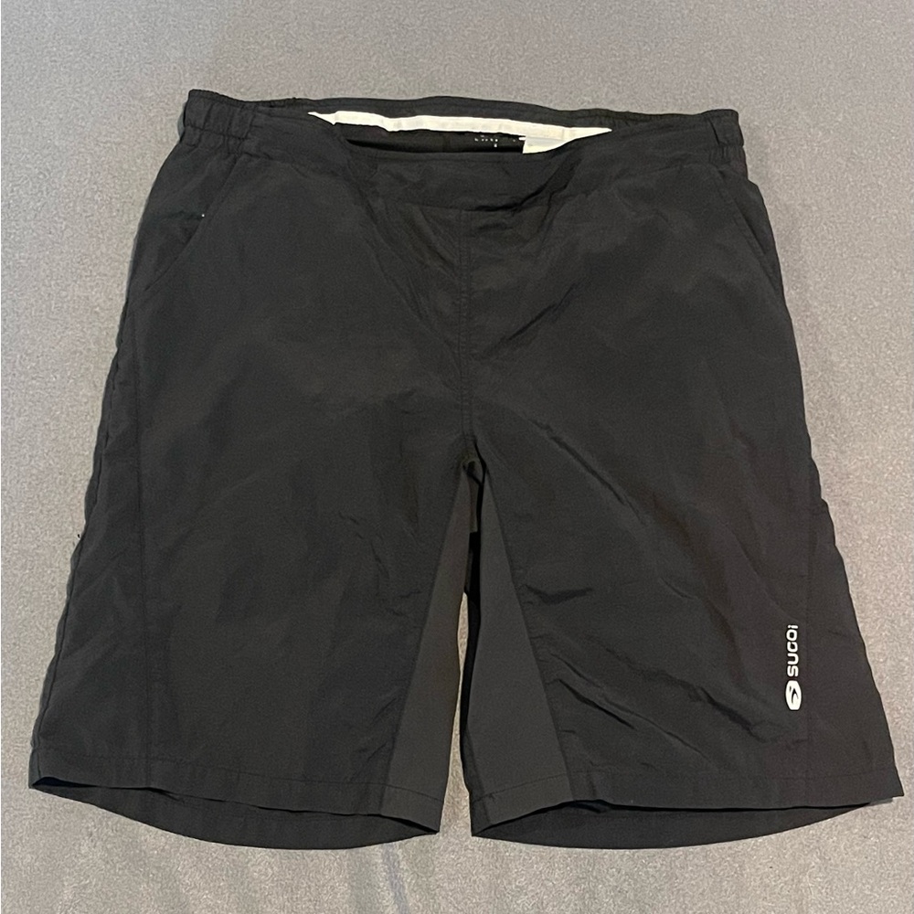 Sugoi‎ padded shorts mens size XL black pre-owned condition